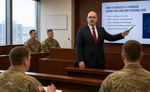 How to Request a Forensic Expert for a Military Defense Case: The Gonzalez Test and RCM 703