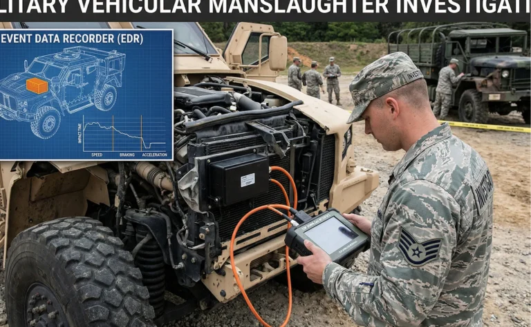 Event Data Recorders (EDR) in Military Vehicular Manslaughter Cases