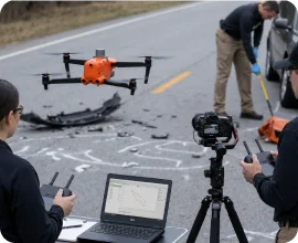 Autel EVO II Pro RTK V3 drone used for aerial scene photogrammetry Autel EVO II Pro RTK V3 drone used for aerial scene photogrammetry